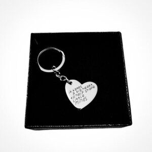 Udobuy Heart Teacher Appreciation Keychain Silver
